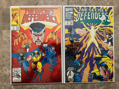 Secret Defenders #1-2 Starter Set High Grade (Marvel Comics 1993)