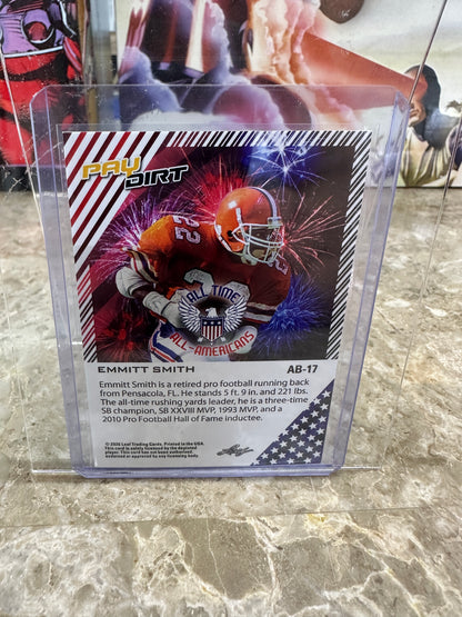 EMMITT SMITH 2026 Leaf Paydirt All-Time Americans /15 - Dallas Cowboys HOF