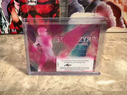 Jameson Purcell 2026 Leaf Trinity Football Crystalize Auto Pink SSP