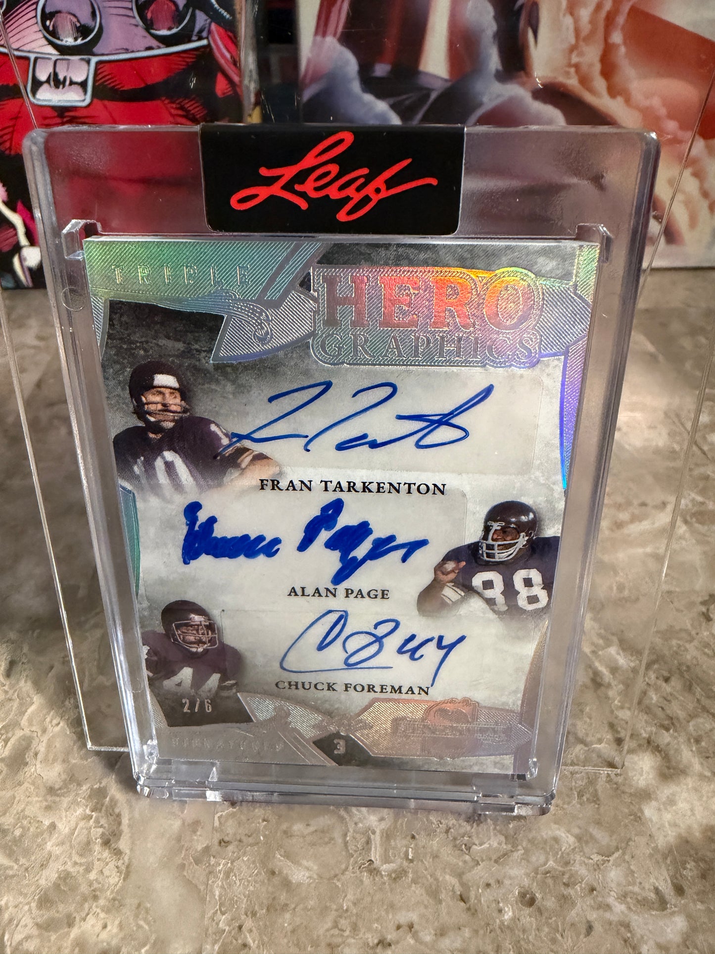 2026 Leaf Spectacular Hero Graphics Triple Auto Tarkenton Page Foreman /6