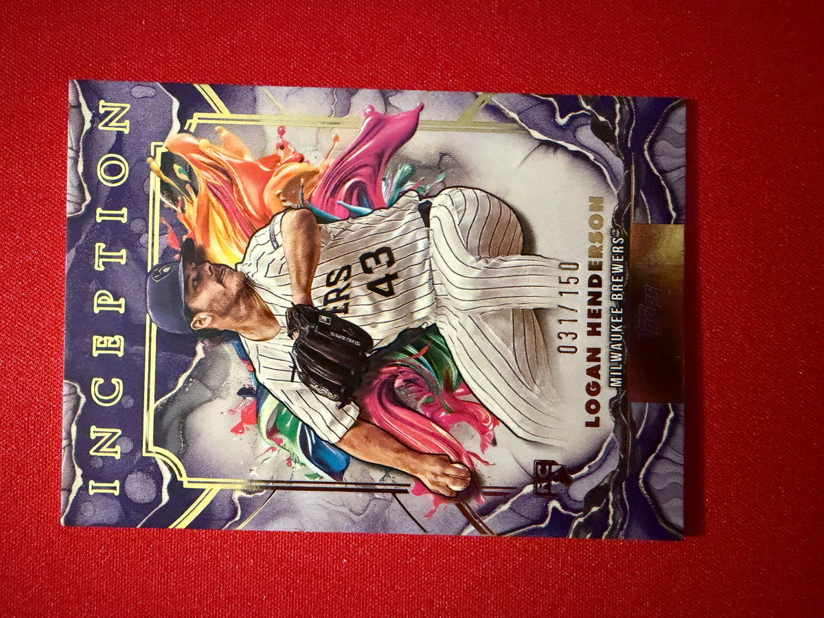 2025 Topps Inception Logan Henderson RC Rookie Card Purple /150 #12