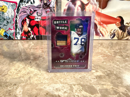 Orlando Pace 2026 Leaf Optichrome Battle Worn Game-Used Multicolor Patch /6