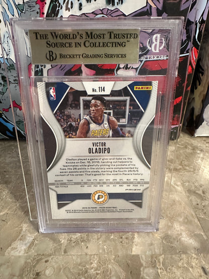 Victor Oladipo #114 Becket 9.5 Mint+ (2019-20 Prizm) - Fast Break Bronze