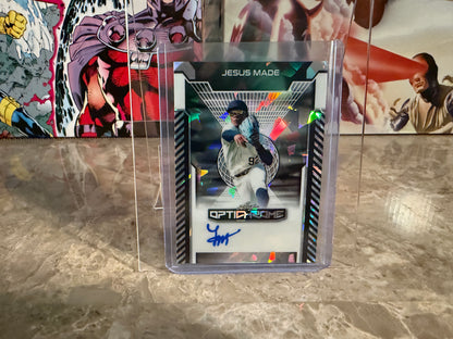 Jesus Made 2025 Leaf Optichrome Baseball Base Auto Crystal /10