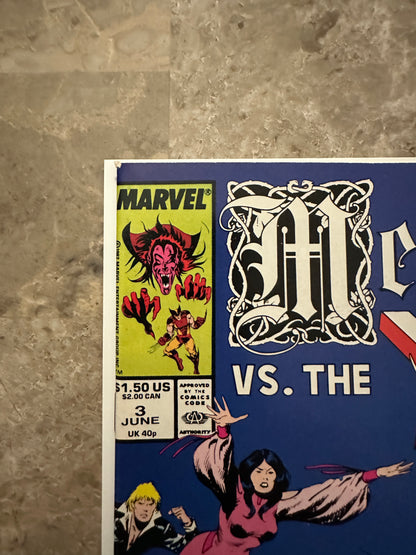 Mephisto vs. (The X-Men) #3 VF/NM 9.0 (Marvel Comics 1987)