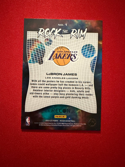 LeBron James 2022-23 Panini Recon Rock The Rim #1