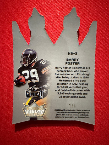 2026 Leaf Metal Barry Foster Scoring Kings Black Shimmer 1/1 Color Match