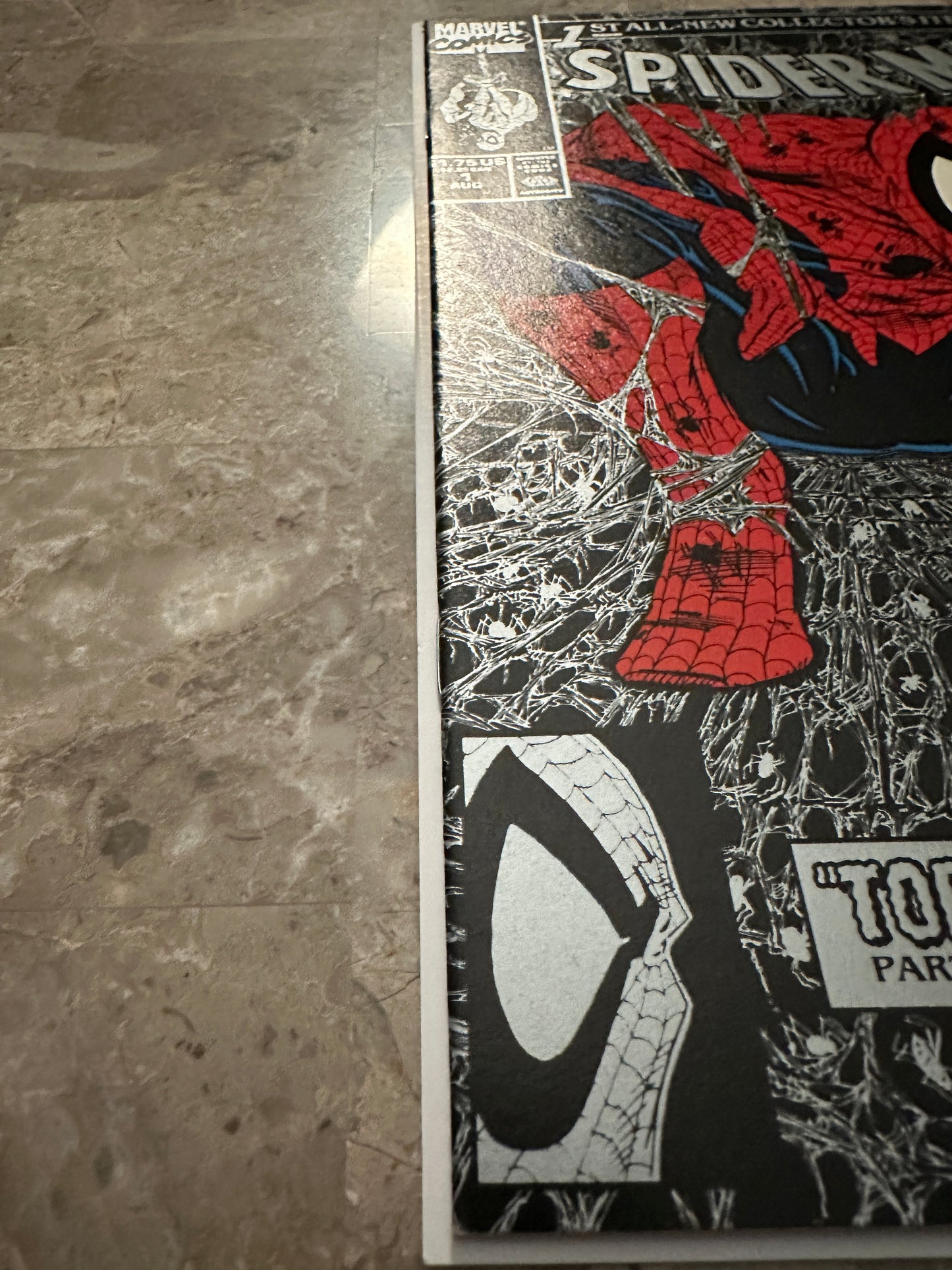 Spider-Man #1 Silver NM- 9.2-9.4 (1990 Marvel Comics)