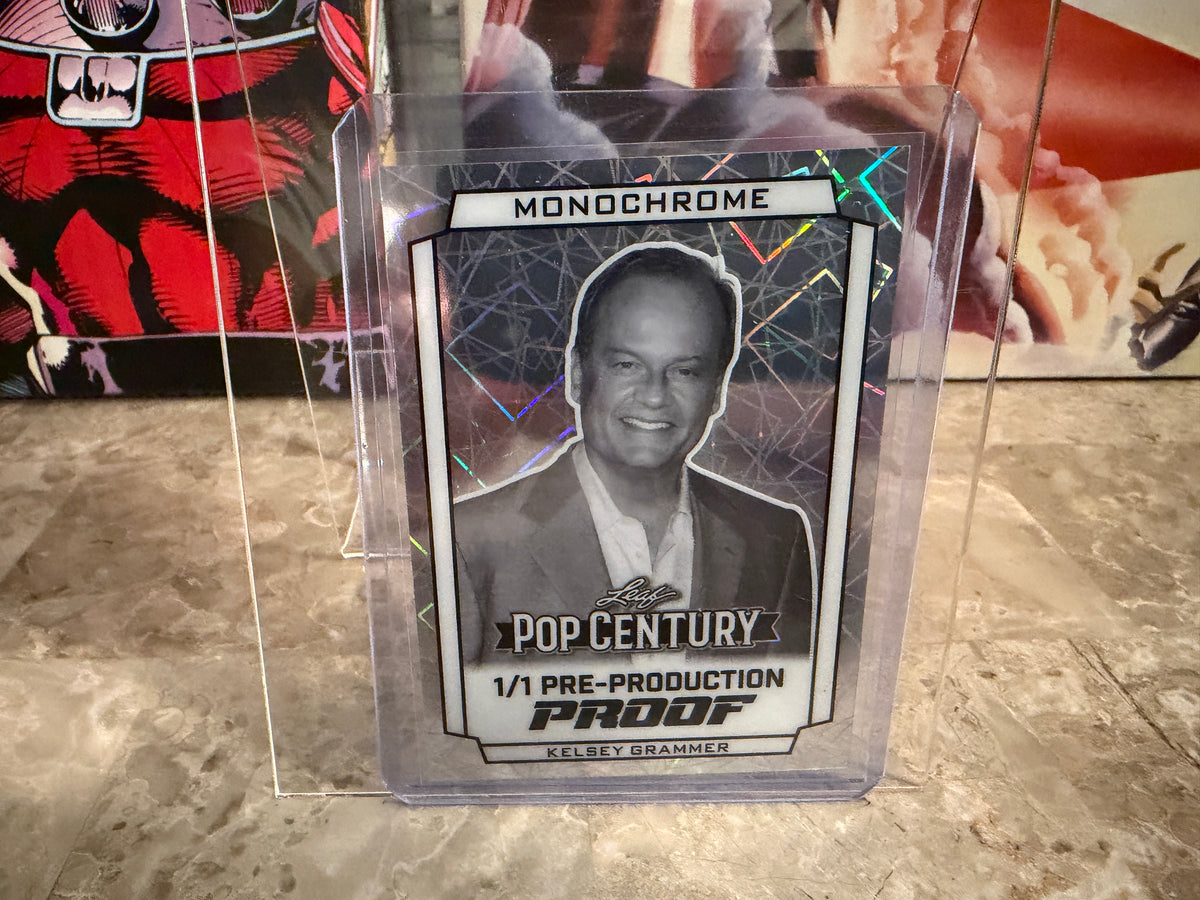 Kelsey Grammar 2026 Leaf Pop Century Monochrome Auto Silver Lazer 1/1 Proof