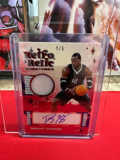 Dwight Howard Patch Auto /5 2025 Leaf Glory of the Game Retro Relic