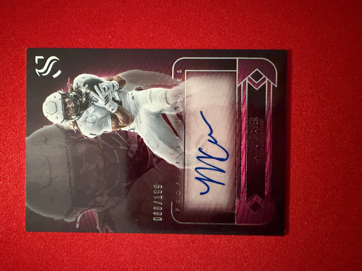 Mario Craver 2025 Panini Silhouette Football Profile Signatures Auto /149