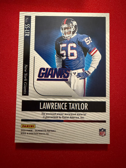 Lawrence Taylor 2025 Panini Silhouette Football Silhouettes Multicolor Patch /25