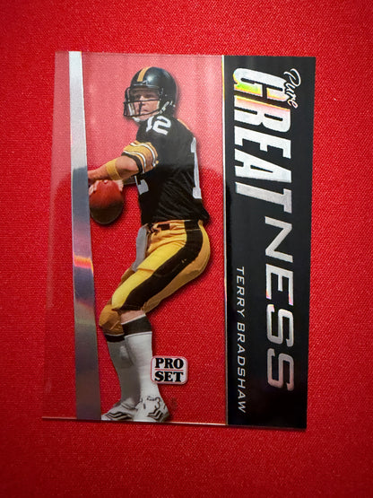 Terry Bradshaw 2026 Leaf Pro Set Metal Football Pure Greatness Acetate Clear /5