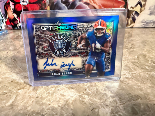 2026 Leaf Optichrome Jadan Baugh College Town Blue Color Match Auto /5