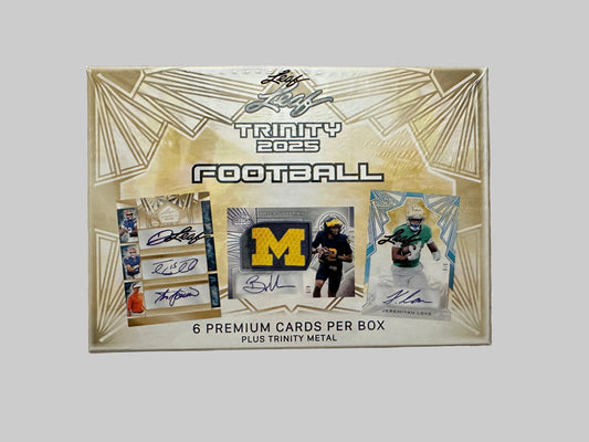 2025 Leaf Trinity Football Hobby Box - Available Now