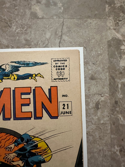 X-Men #21 FN 6.0-6.5 (1966 Marvel Comics) - Pressable 7.0?