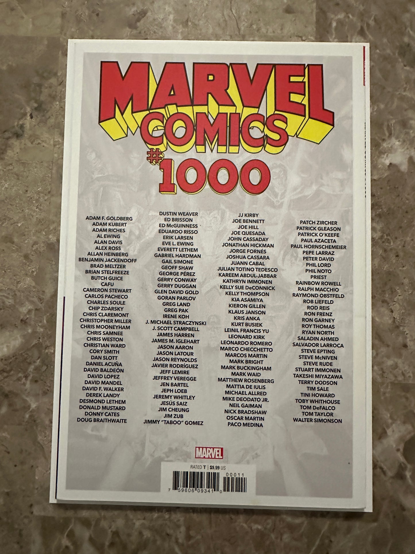 Marvel Comics #1000 VF 8.0 (2019 Marvel)