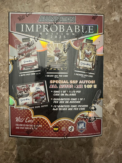 2025 Wild Card Comix Improbable Limited Box - Fernando Mendoza - Read Desc