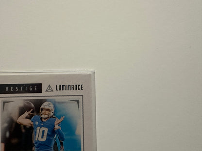 Justin Herbert #VES-JHT Numbered 13/50 (2024 Panini Luminance Vestige)