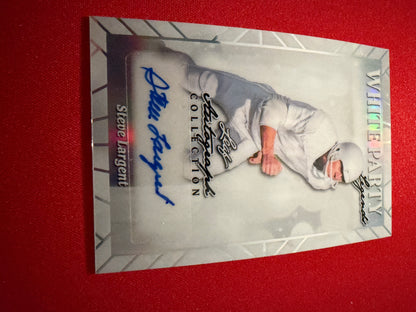 Steve Largent 2026 Leaf Autograph Collection White Party Legends Prismatic 1/1