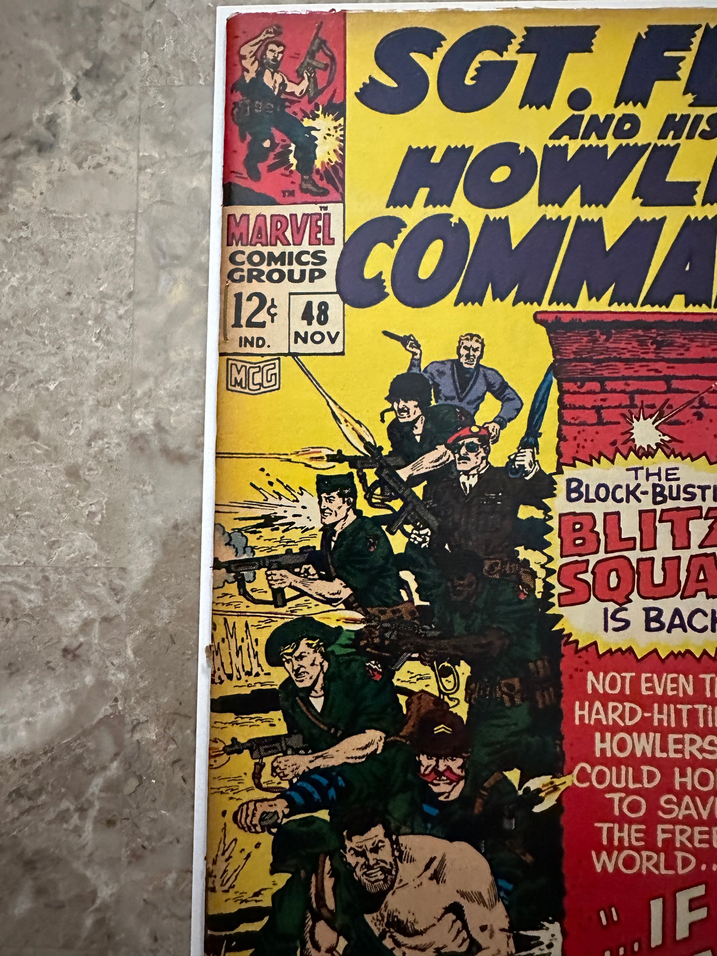 Sgt Fury #48 FN- 5.5 (Marvel Comics 1968) - Higher Grade with tanning