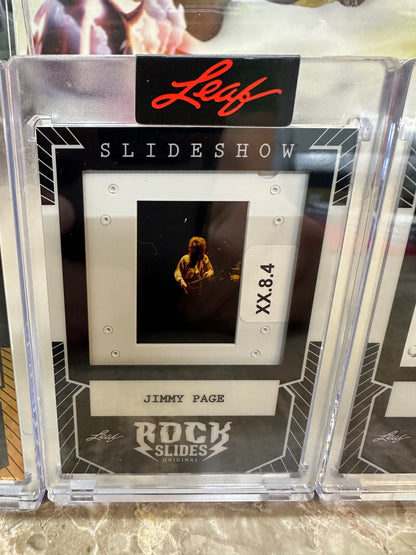 2026 Leaf Slideshow JIMMY PAGE Led Zeppelin Metal /25 + 3 Base 4-Slide LOT