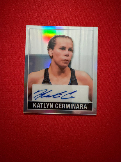 Katlyn Cerminara 2026 Leaf Metal Ring Kings 1948 Auto Silver /10