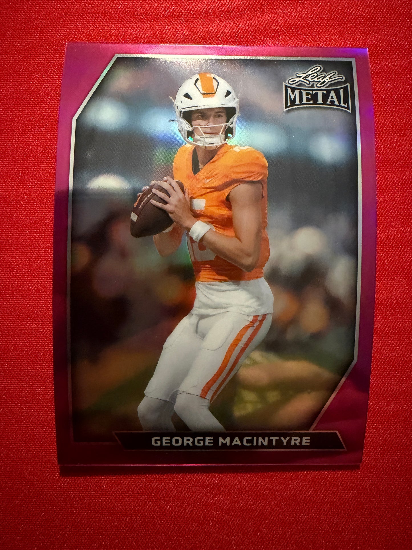 2026 Leaf Metal Football George MacIntyre Rare Lunarity Auto /10 2-Card Lot