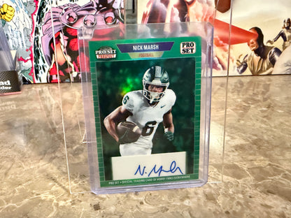 Nick Marsh 2026 Leaf Pro Set Metal 1989 Auto Green 1/3 Bookend Color Match
