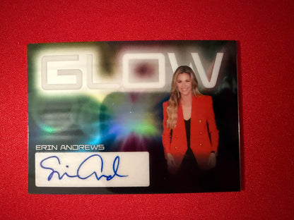 Erin Andrews 2025 Leaf Optichrome Baseball Glow Auto 3/3 Bookend