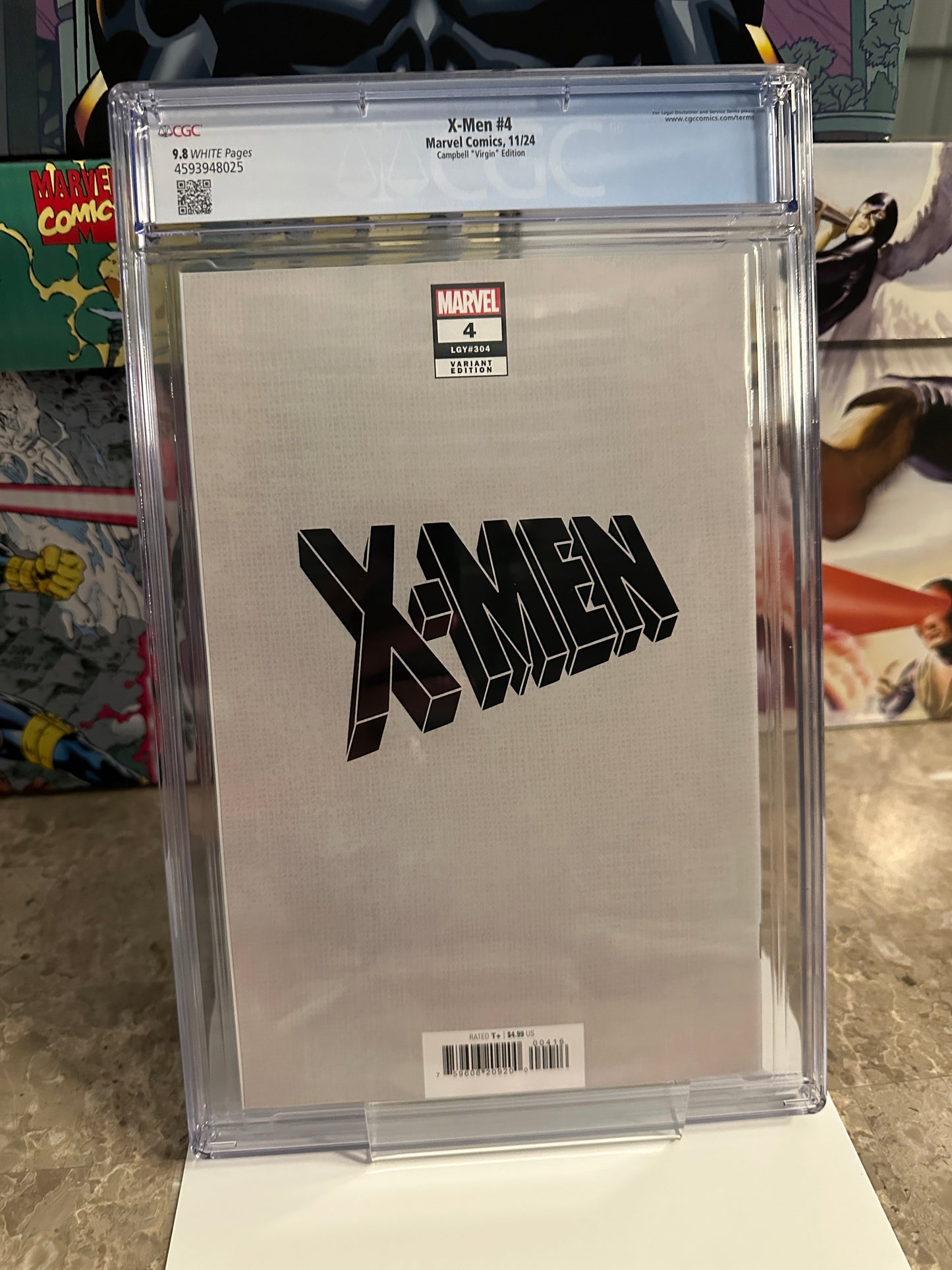 X-Men: #4 CGC 9.8 Campbell Virgin (2024 Marvel) - New Case