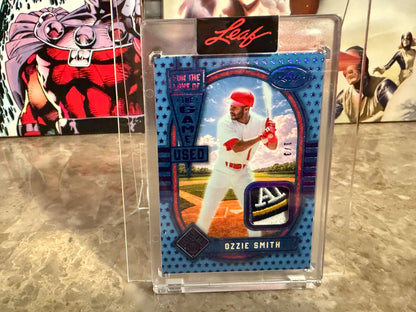 Ozzie Smith 2026 Leaf Seasons In the Sun Love of the Game-Used Centennial Patch 1/3