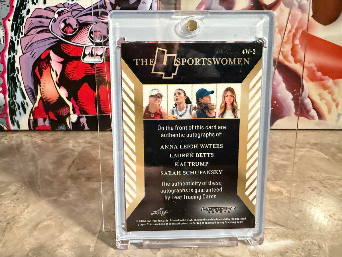 Anna Leigh Waters Betts Trump 2026 Leaf Ultimate Sports 4 Sportswomen Auto /8