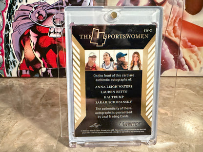 Anna Leigh Waters Betts Trump 2026 Leaf Ultimate Sports 4 Sportswomen Auto /8