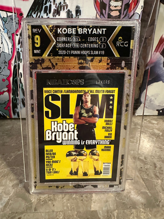 Kobe Bryant #19 RCG 9 Mint (2020-21 Panini Hoops Slam)