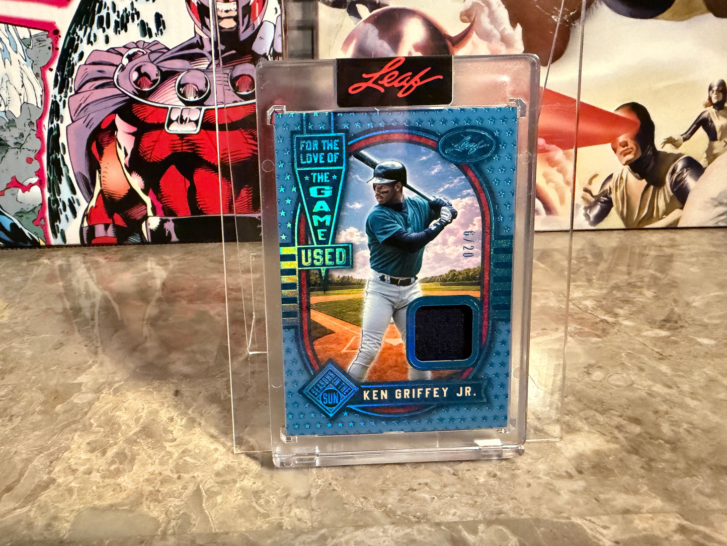 Ken Griffey Jr. 2026 Leaf Seasons In the Sun Love of the Game-Used Patch Platinum /20