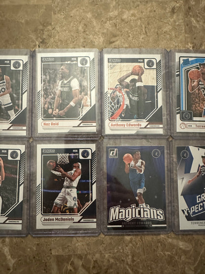 2024 Panini Donruss Basketball Minnesota Timberwolves Team Set (12 cards)