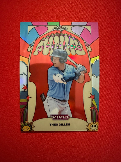 Theo Gillen 2026 Leaf Vivid Baseball Funky Red /14