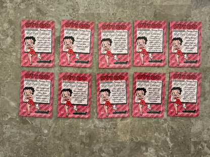 Betty Boop Pinups Complete Card Set + Nostalgia Chrome 1-5/Clear Chrome 1,4