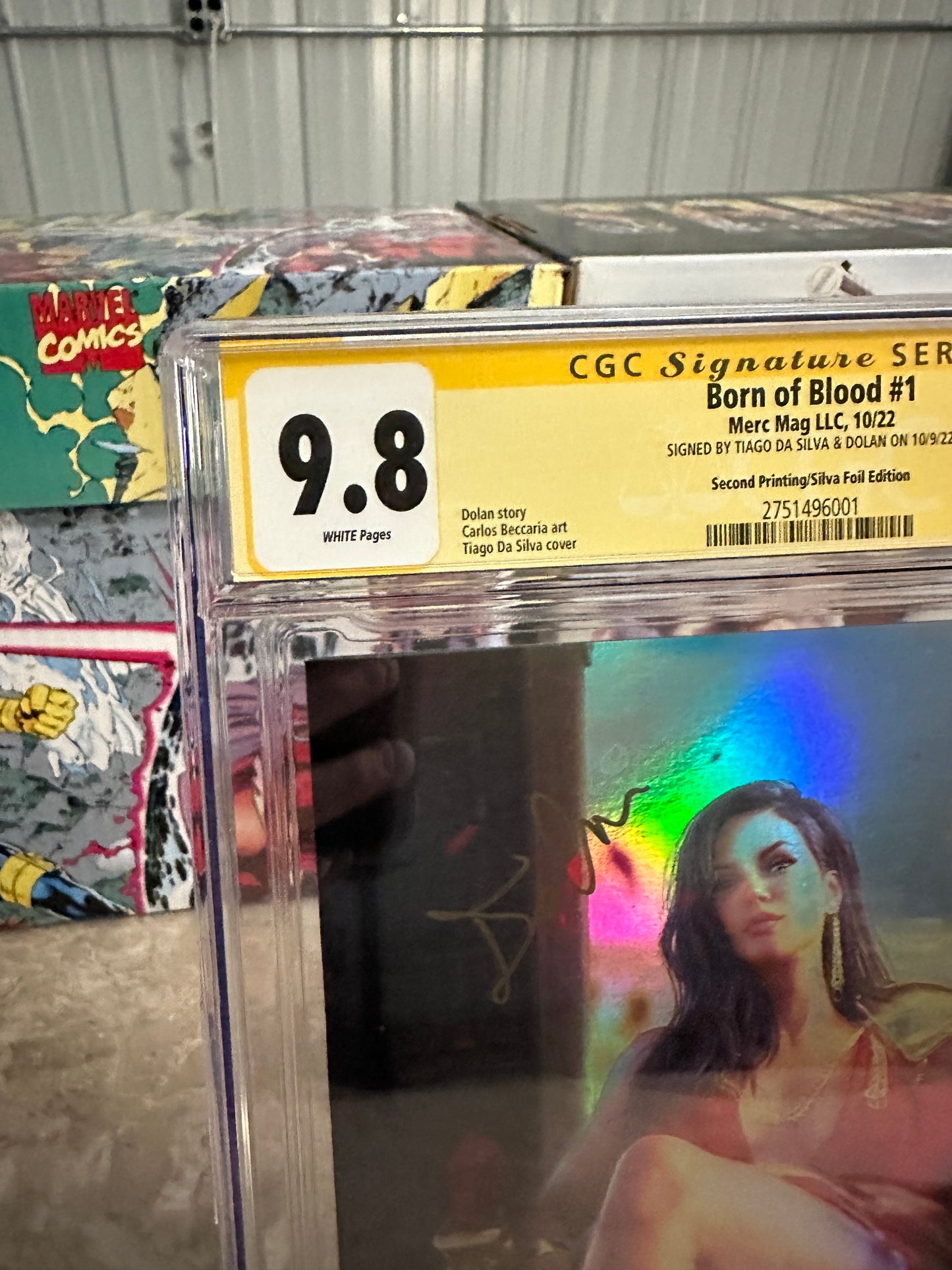 Born of Blood #1 CGC 9.8 2nd Print Foil SS Silva & Dolan (2022 Merc Mag LLC)