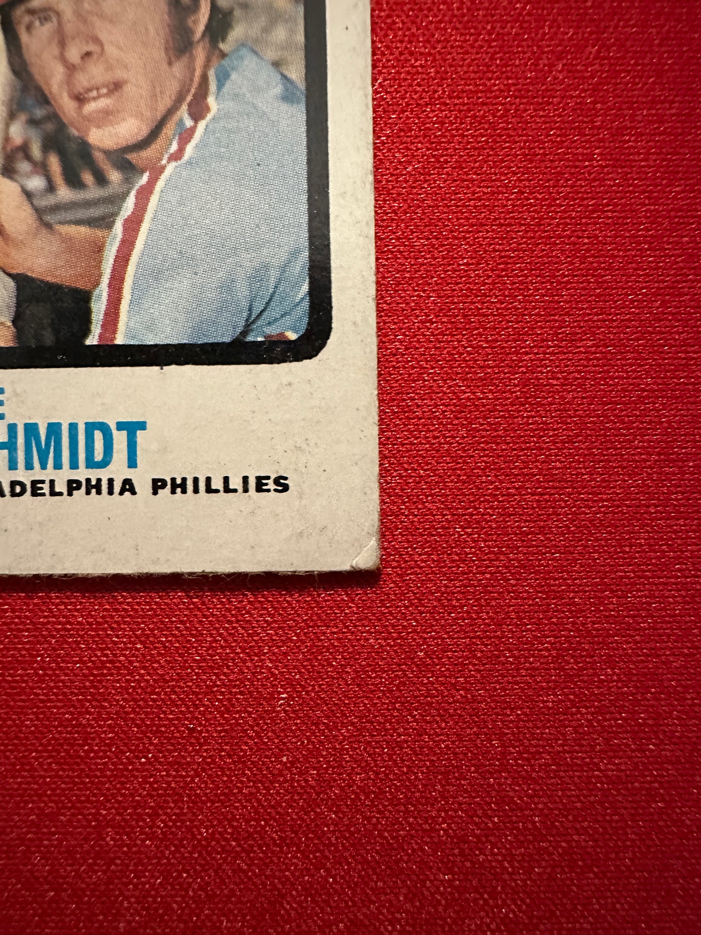 1973 Topps #615 MIKE SCHMIDT Rookie Card RC - Mark on Back - Good Condition