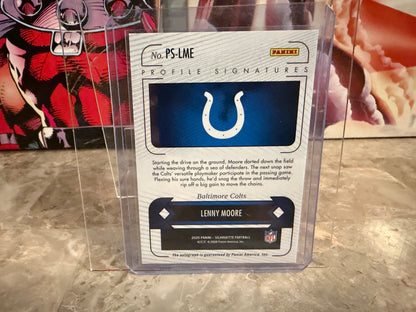 Lenny Moore 2025 Panini Silhouette Football Profile Signatures Auto /99