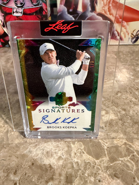 2026 Leaf Spectacular Football Sports Signatures Brooks Koepka Auto /3