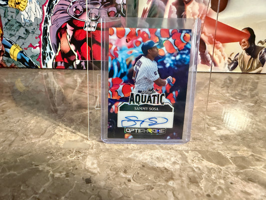 Sammy Sosa 2025 Leaf Optichrome Baseball Aquatic Auto Clownfish 1/1