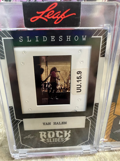 2026 Leaf Slideshow VAN HALEN Metal /25 SAMMY HAGAR 3-Slide 5150 Era PRODUCTION