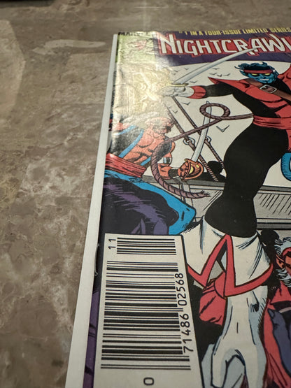 Nightcrawler #1-4 Full Set High Grade Newsstand (Marvel 1985)