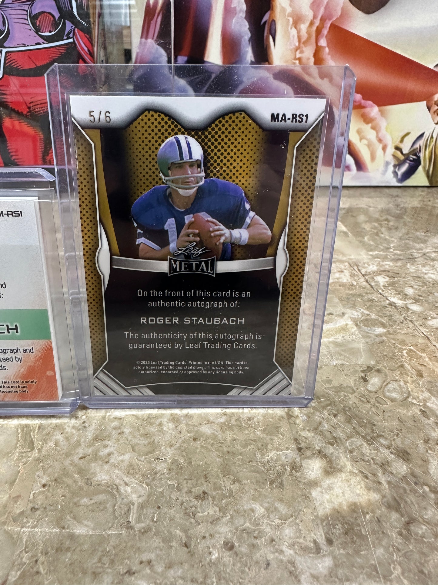 ROGER STAUBACH Dual Auto Lot - 2025 Trinity PATCH /6 & 2026 Metal ON-CARD /6