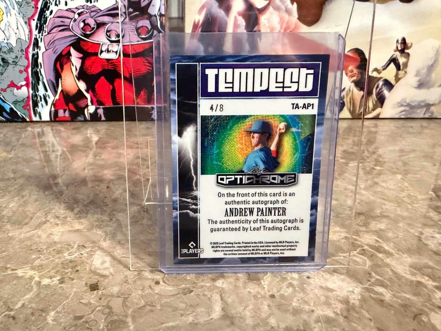 Andrew Painter 2025 Leaf Optichrome Baseball Tempest Auto Pink Lazer /8