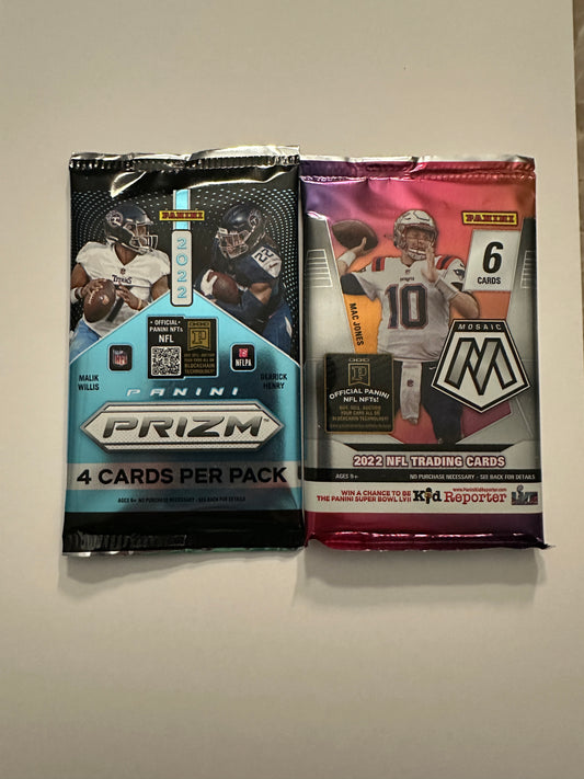 2022 Panini Prizm + 2022 Panini Mosaic Pack (2 Packs Total)