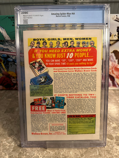 Amazing Spider-Man #64 CGC 9.4 (1968 Marvel) - Brand New Case